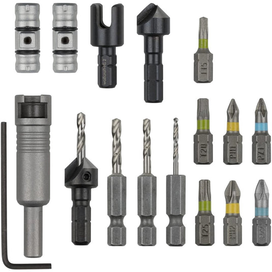 Wolfcraft - flipbit set - alles in 1 - 17 delig - 3086000