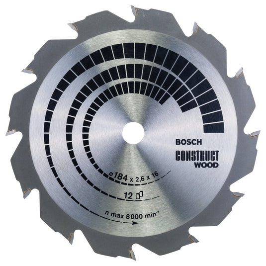 Bosch cirkzb constr. wood 184x16x2,6 12t fwf