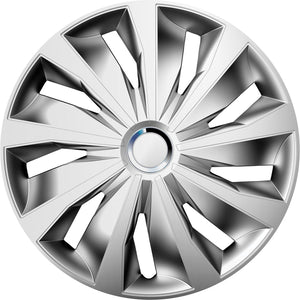 Carpoint wieldoppenset grip pro 16 inch zilver 4 stuks