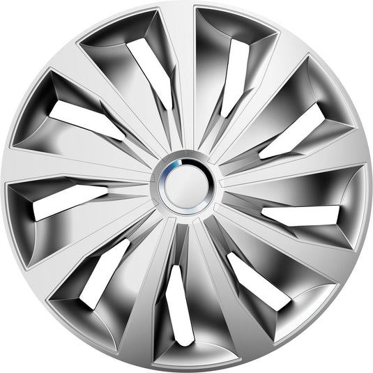 Carpoint wieldoppenset grip pro 16 inch zilver 4 stuks