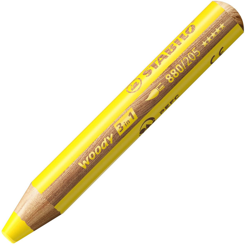 Load image into Gallery viewer, Stabilo woody 3 in 1 - multitalent kleurpotlood - geel

