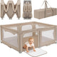 Lionelo grondbox baby box – zeer snel inklapbaar – 150x180 cm – voor thuis en tuin – 0-48 maanden – veilige kinderbox – draagtas – compact na inklappen – speelbox met ademend gaas – 2 zij-ingangen met rits – florence easy fold