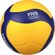 Mikasa - volleyball - v200w fivb - volleyball - unisex - microfiber - pro gameball - geel blauw - maat 5