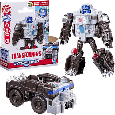 Transformers cyberworld - cyber changers optimus primal - actiefiguur