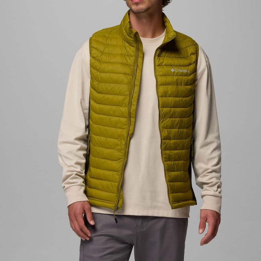 Columbia powder pass™ hybrid vest heren outdoorbodywarmer - mossy green, greenscape