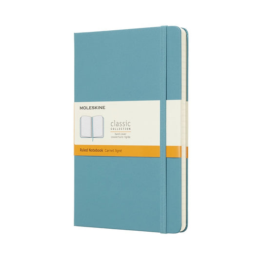 Moleskine classic notitieboek - large - hardcover - gelinieerd - rif blauw