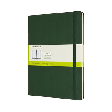 Moleskine classic notitieboek - extra large - hardcover - blanco - mirte groen