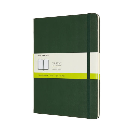 Moleskine classic notitieboek - extra large - hardcover - blanco - mirte groen