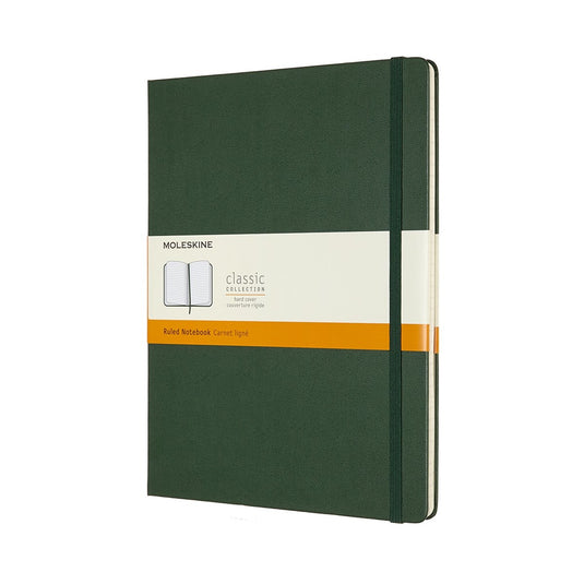 Moleskine classic notitieboek - extra large - hardcover - gelinieerd - mirte groen