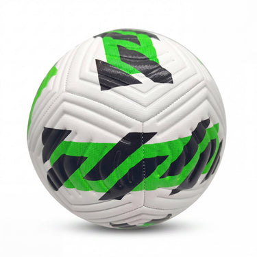 Engelhart voetbal wit groen zwart maat 5 – 400 gram – speelbal voor buiten, training en recreatief gebruik