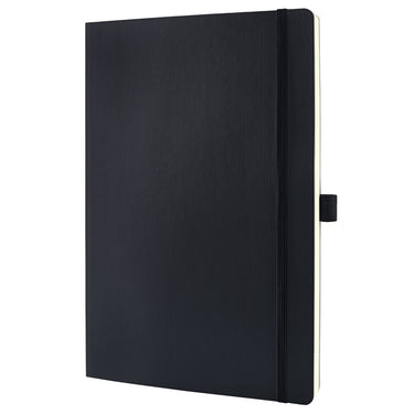 Sigel notitieboek conceptum - formaat a4 - zwart - blanco - softcover - si-co338