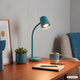 Briloner skriva - tafellamp - bureaulamp - met snoer - draaibaar tafellampje - excl. gu10 - 13 x 38,5 cm - blauw
