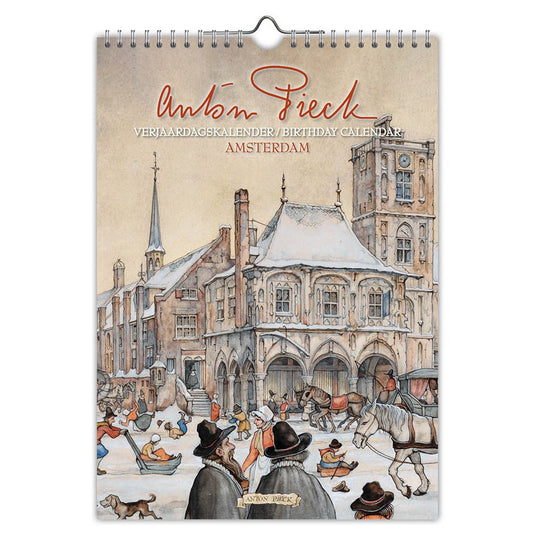 Anton pieck amsterdam verjaardagskalender - a4
