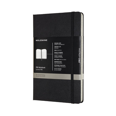 Moleskine professional notitieboek - large - hardcover - zwart