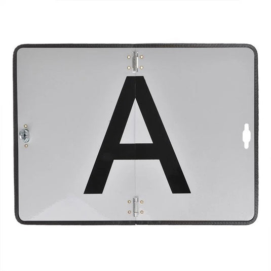 Proplus markeringsbord a 30 x 40 cm – voor caravan camper en aanhanger – reflecterend en omklapbaar – aluminium – zilver