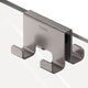 Tiger caddy - handdoekhaak voor douchecabine - glaspaneel dikte 6-8 mm - 3,5 x 7 x 5 cm- dubbel - rvs geborsteld