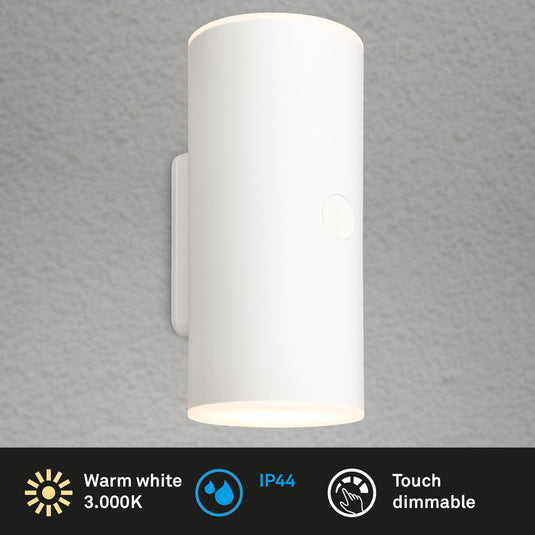 Briloner - lampe d'extérieur - lima - aanraken - dimbaar in stappen - opladen via usb - oplaadbare batterij - spatwater bescherming - 15,5 x 7 x 8 cm - zwart