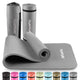 Tunturi nbr yogamat met draagtas - fitnessmat extra dik zacht - sportmat - anti slip - 180x60x1.5cm - incl trainingsapp - grijs