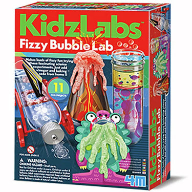 4m wetenschap en spel - jouw bruisend bubbel labo - 11 experimenten - scheikunde - kidzlabs - 5+
