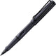 Lamy safari steel black vulpen | ergonomische grip | asa-kunststof | stalen penpunt m | inclusief blauwe t 10 inktpatroon – rechtshandig