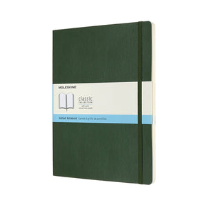 Moleskine classic notitieboek - extra large - softcover - gestippeld - mirte groen