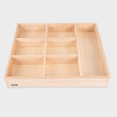 Tickit ® houten sorteerbak (7 compartimenten)