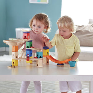 Hape quadrilla houten knikkerbaan - mega skatepark