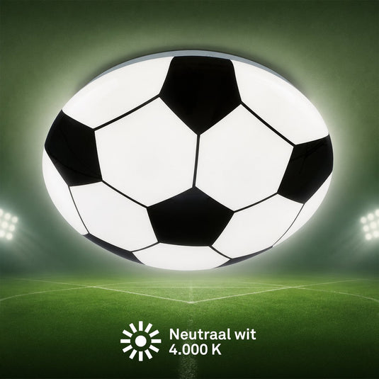 Briloner - led plafondlamp - voetballamp plafonniére - kinderkamer lamp - wk voetbal - 12w - ø27.5cm