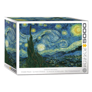 Eurographics - de sterrennacht - vincent van gogh - 5000 stukjes 101,5×152,5cm (b×h) - fine art legpuzzel