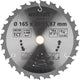 Wolfcraft - cirkelzaagblad 165 mm - 24 tanden - 20 15,87 mm boring - voor cirkelzaag - 6344000