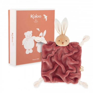 Kaloo intemporel - knuffeldoek - konijn - bordeaux kleur