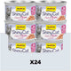 Gimcat 24 x 70 g - shinycat filets in jelly kip + garnalen