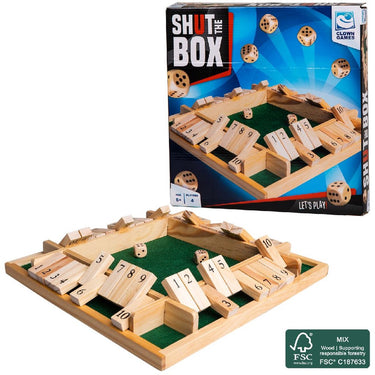 Clown games - shut the box - fsc goedgekeurd