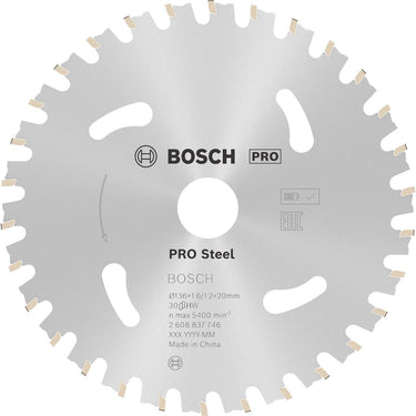 Bosch pro steel accuzaagblad voor cirkelzagen 136 x 1,6 x 20 mm -...