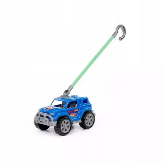 Polesie legionista duwauto met duwstang - blauw (12m+)