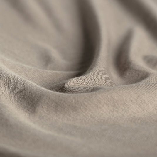 Cinderella - topper hoeslaken - tot 15 cm matrashoogte - double jersey - 80-90x200 210 cm - taupe