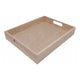 Playwood houten dienblad speelgoed rubberhout rechthoekig naturel.