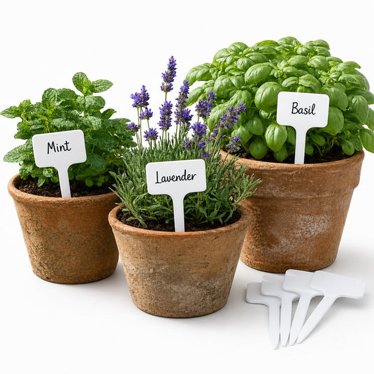 Kinzo plantenlabels – plant markers voor tuin en moestuin – 16 stuks – 15 cm – wit