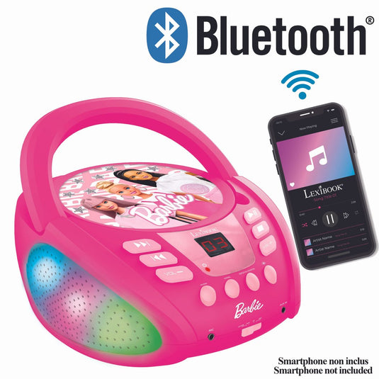 Lexibook barbie bluetooth cd player met lichteffecten