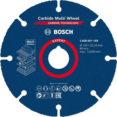 Bosch expert serie - universele zaagblad - 125mm - voor hout, plastic, gips
