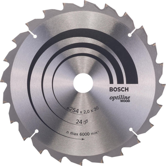 Bosch pro wood cirkelzaagblad, 254 x 2 x 30 mm