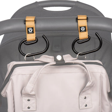 Dooky buggy kinderwagen haak groot 2 stuks - bruin