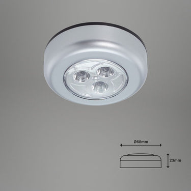 B.k.licht briloner - set van 5 kastverlichting - onderbouwlampen - op batterijen - zelfklevend - nachtlampje - kastlampen - ø6.8cm