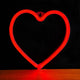 Forever flne07 - neon led licht hart rood batterij + usb