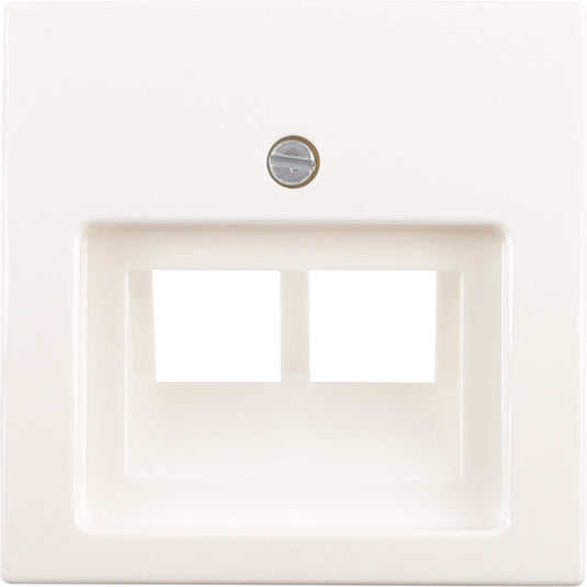 Busch-jaeger bal centraalplaat polar wit tel data 2x8pl