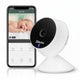 Alecto wifi babyfoon met camera en app - full hd - melding bij beweging en geluid - smartbaby5 - wit