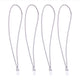 Proplus zeilbinder met nylonhaken - 35 cm - wit - 4 stuks