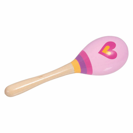 Goki houten maracas hart