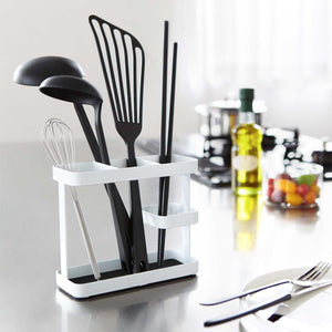 Yamazaki keukengerei houder - tower - wit