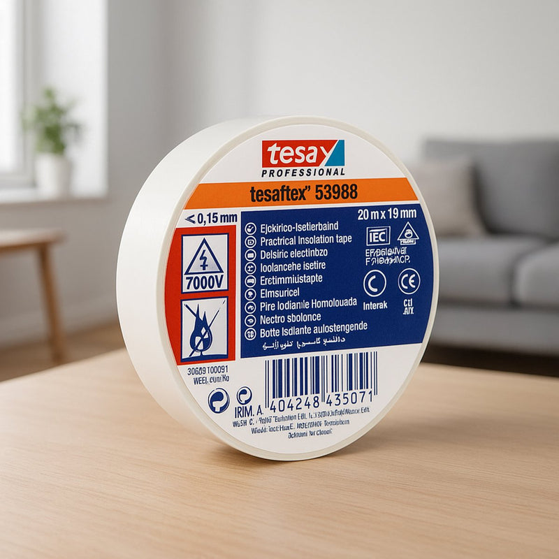 Afbeelding laden in galerijviewer, Tesa professional tesa isolatietape 19mm - 20 meter - wit
